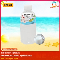 Nước MOGU MOGU Có Thạch Vị Sữa Chua (Chai 320ml)